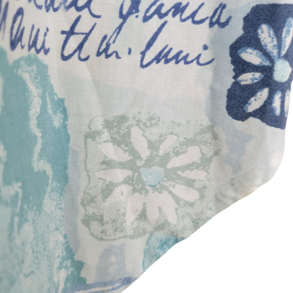 Vintage Separate Issue Beach Tropical Patterned Button Down Shirt M - Picture 10 of 10